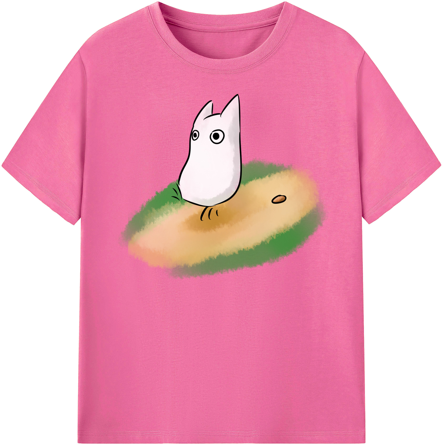 （画像用） となりのトトロ 草壁メイ 草壁サツキ My Neighbor Totoro Satsuki Kusakabe Mei Kusakabe レディースカジュアルプリントTシャツ（綿100％）